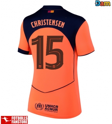 Barcelona Andreas Christensen #15 Tredje Tröja Dam 2025-26 Kortärmad